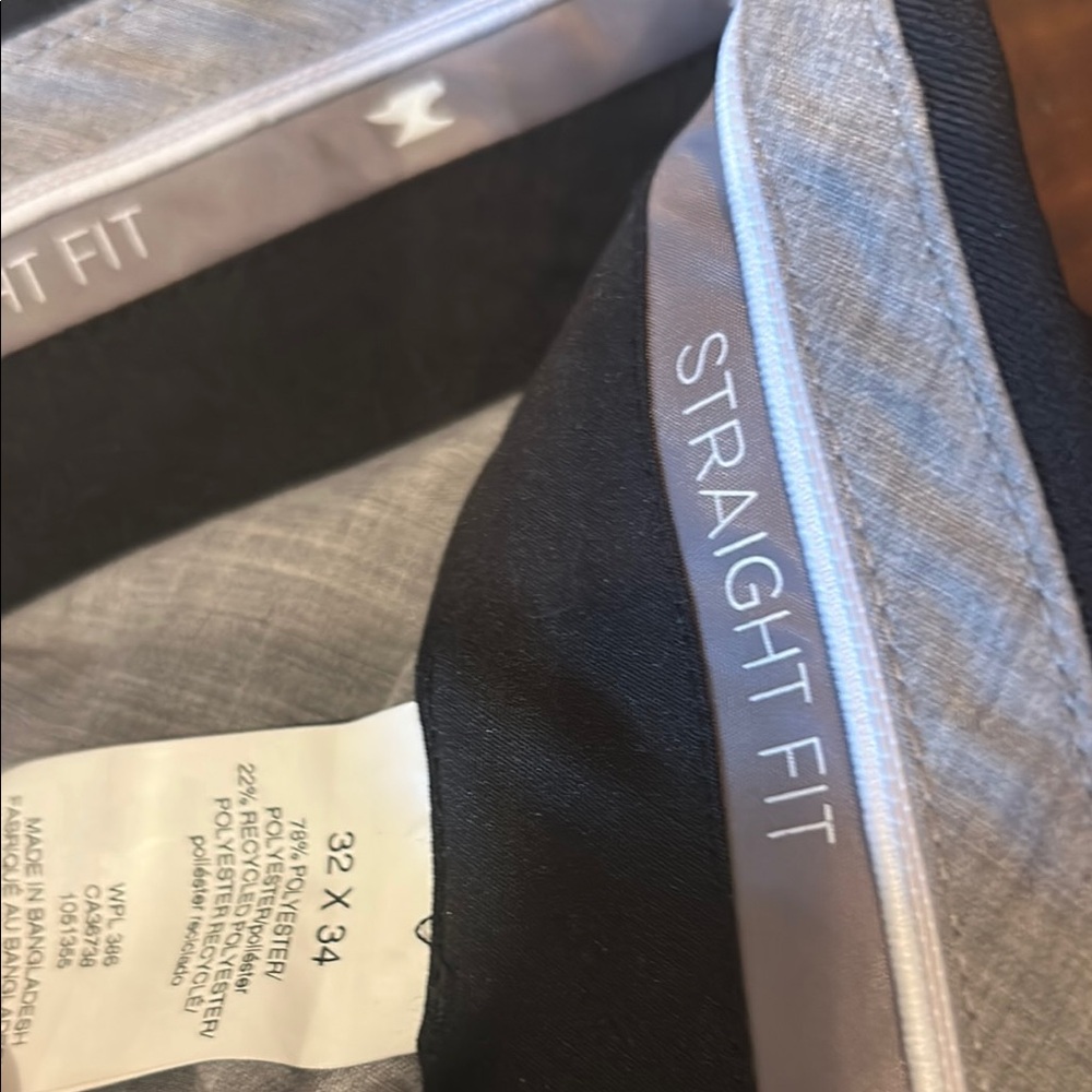 Haggar Mens Dress Straight Fit Pants -Black size 32x34